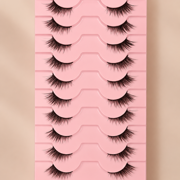 Last : Half -strip eyelashes